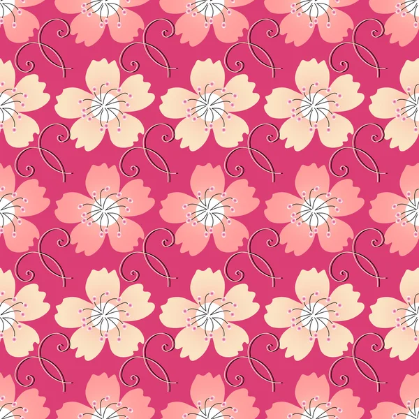 Abstract vector ilustração floral fundo — Vetor de Stock