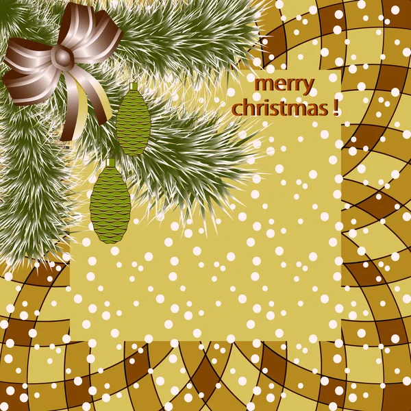 Christmas abstract vector illustration greeting card — Stock Vector