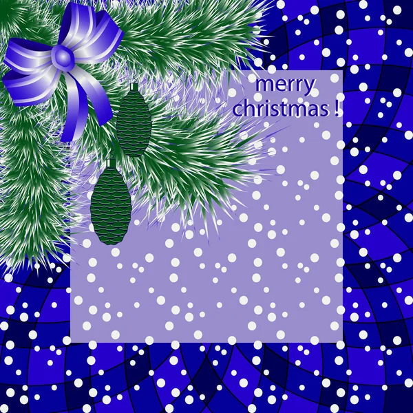 Navidad vector abstracto ilustración de la tarjeta de felicitación — Vector de stock