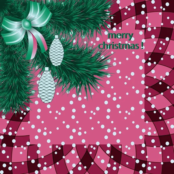 Christmas abstract vector illustratie wenskaart — Stockvector