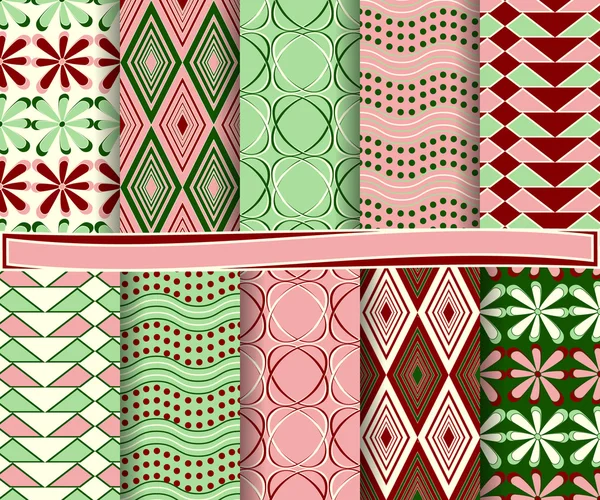 Set van abstract vector papier voor scrapbook — Stockvector