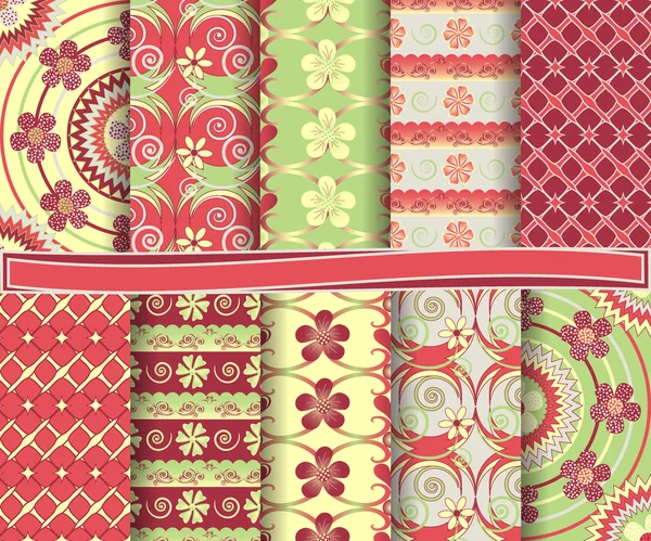 Set van abstract vector papier voor scrapbook — Stockvector