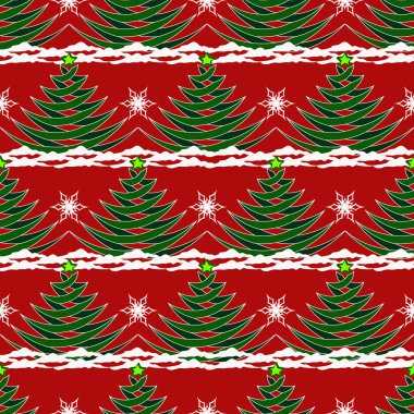 Noel ağacı vektör arka plan illüstrasyon