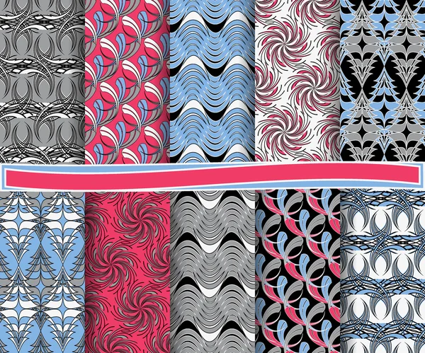 Conjunto de vector abstracto papel de Navidad para scrapbook — Vector de stock