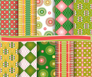 soyut Noel vektör kağıt çıkartma için ayarla