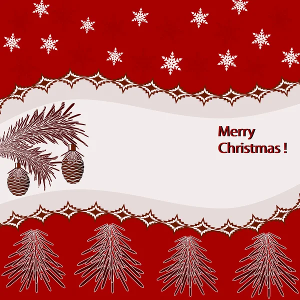 Εικονογράφηση αφηρημένη φορέας Χριστούγεννα ευχετήρια κάρτα — Διανυσματικό Αρχείο