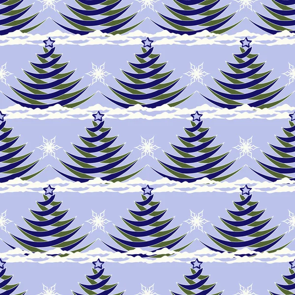 Рождественские елки Абстрактная векторная иллюстрация рождественского фона — стоковый вектор