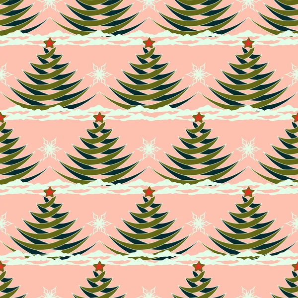 Χριστουγεννιάτικα δέντρα. εικονογράφηση φορέας αφηρημένη θητεύσει Χριστούγεννα — Διανυσματικό Αρχείο