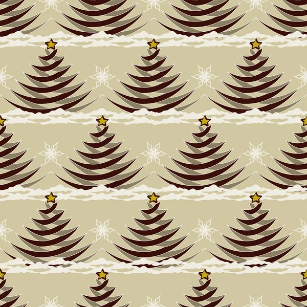 Árboles de Navidad. Ilustración abstracta vector de fondo de Navidad — Vector de stock