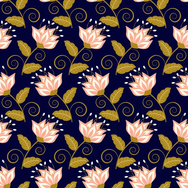 Illustration vectorielle abstraite fond floral — Image vectorielle