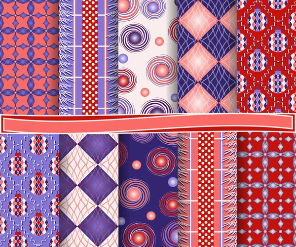 Conjunto de vector abstracto papel de Navidad para scrapbook — Vector de stock