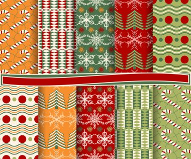 soyut Noel vektör kağıt çıkartma için ayarla