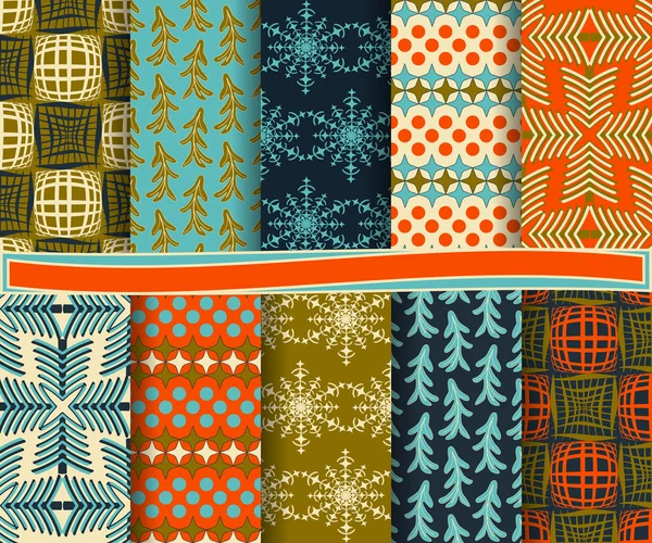 Conjunto de papel de vector de Navidad abstracto para scrapbook — Archivo Imágenes Vectoriales