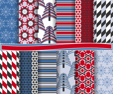 soyut Noel vektör kağıt çıkartma için ayarla