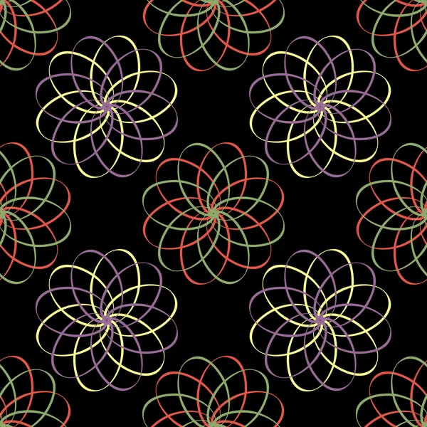 Illustration vectorielle abstraite du fond des anneaux entrecroisés — Image vectorielle