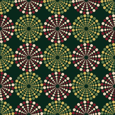 Oval soyut vektör soyut dairesel paterni