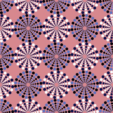 Oval soyut vektör soyut dairesel paterni