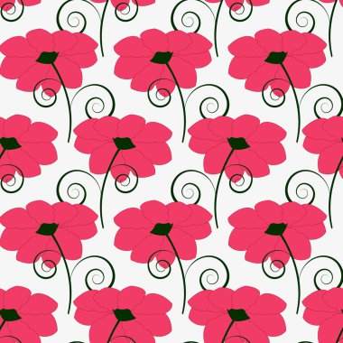 soyut vektör çiçek çizimi