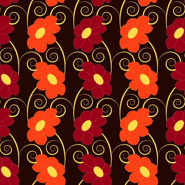 Vector abstracto fondo de ilustración floral — Archivo Imágenes Vectoriales