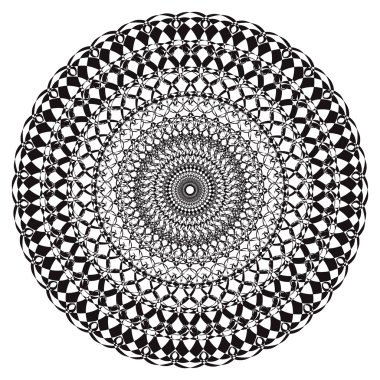 Vektör dekoratif soyut dairesel desen