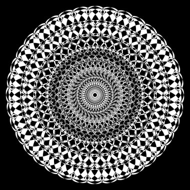 Vektör dekoratif soyut dairesel desen