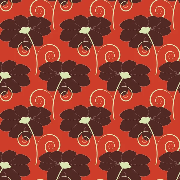 抽象矢量花卉插图背景 — 图库矢量图片