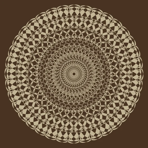 Vector decorativo patrón circular abstracto — Archivo Imágenes Vectoriales