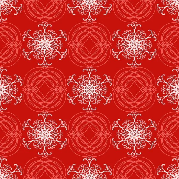 Illustration vectorielle de Noël fond avec flocons de neige — Image vectorielle