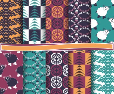 soyut Noel vektör kağıt çıkartma için ayarla