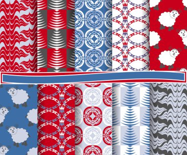 soyut Noel vektör kağıt çıkartma için ayarla