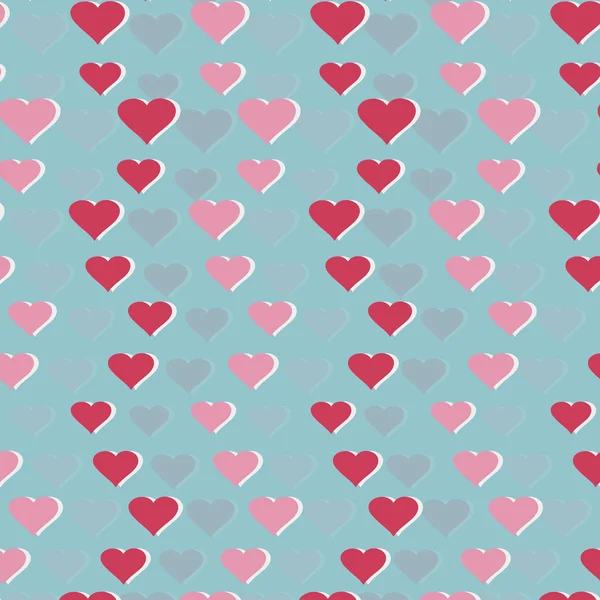 Fondo de ilustración vectorial con símbolo del corazón del Día de San Valentín — Vector de stock