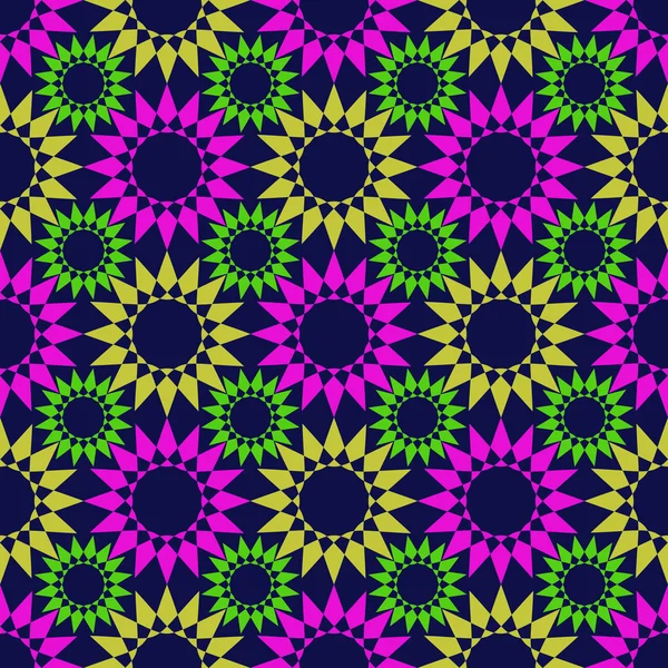 Vector naadloze patroon van abstracte bloemen — Stockvector