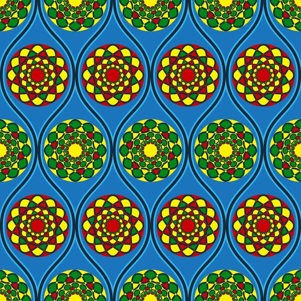 Patrón circular abstracto. Ilustración vectorial — Vector de stock