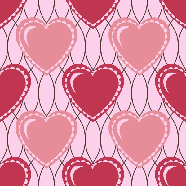 Día de San Valentín sin fisuras abstracto vector de fondo ilustración — Vector de stock