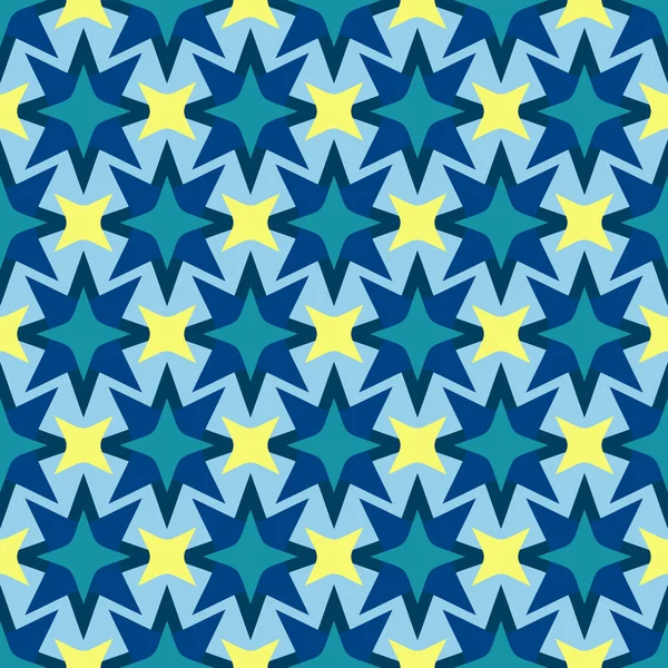 Patrón vectorial inconsútil fondo abstracto con estrellas — Vector de stock