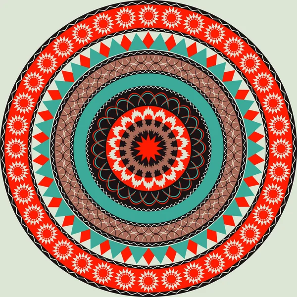 Vector abstracto patrón circular ilustración — Archivo Imágenes Vectoriales