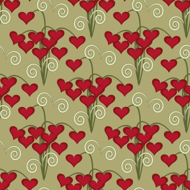 Sevgililer günü vektör soyut çiçek Çizim