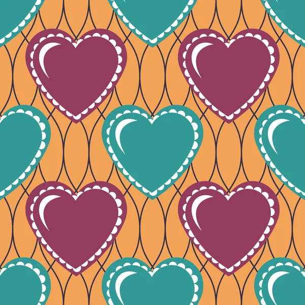 Día de San Valentín sin fisuras abstracto vector de fondo ilustración — Vector de stock