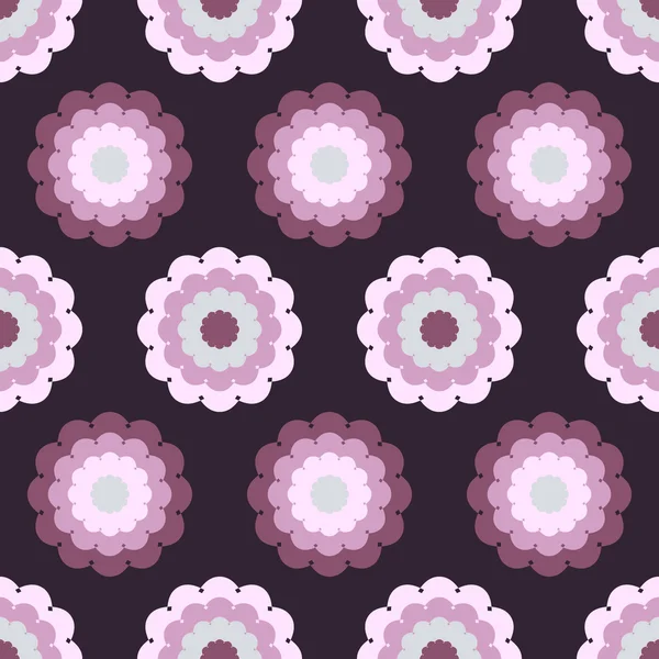 Ilustración floral abstracta vectorial sin costuras — Vector de stock