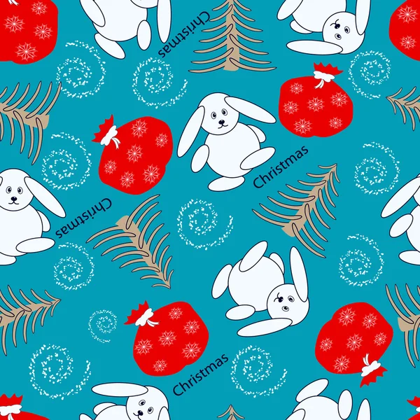 Bezszwowe tapeta kardynał ptak na gałęzi holly berry — Grafika