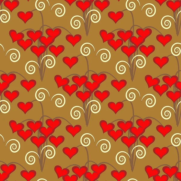 Vektor abstrakte florale Illustration des Valentinstages — Stockvektor