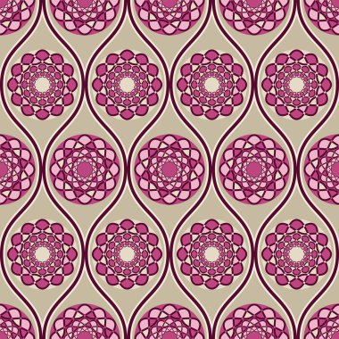 Soyut dairesel desen. vektör illüstrasyonu