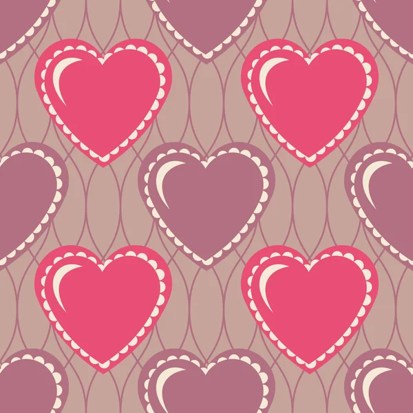 San Valentín vector de fondo abstracto sin costuras ilustración — Vector de stock