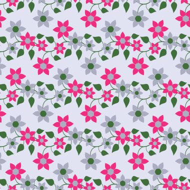 Dikişsiz soyut çiçek vektör çizim