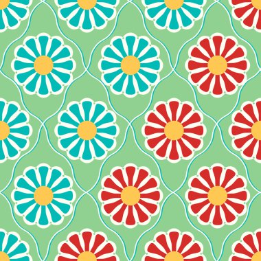 Vektör soyut çiçek Çizim