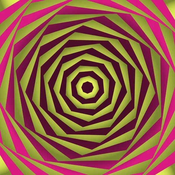 Ilustración vectorial abstracta de una ilusión óptica — Archivo Imágenes Vectoriales