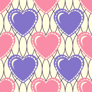 Sevgililer günü vektör sorunsuz arka plan illüstrasyon