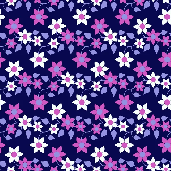 Naadloze abstract floral vectorillustratie — Stockvector