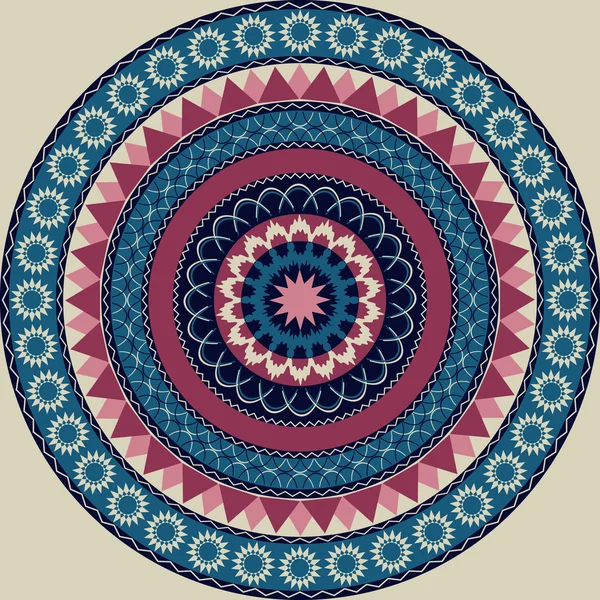 Vector abstracto patrón circular ilustración — Archivo Imágenes Vectoriales