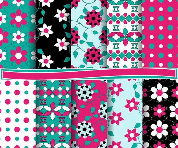 Set van abstract vector papier voor scrapbook — Stockvector